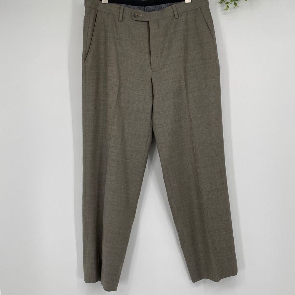 Pronto‎ Uomo Couture Wool Dress Pants Beige 36/30